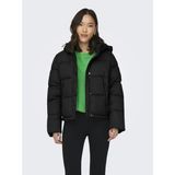 Only 15287911 Onlann Premium Puffer Jkt Short Otw Siyah Kadın Mont Kaban