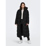 Only 15287913 Onlann Premium Puffer Coat X-Long Otw Rüzgar geçirmez Siyah Kadın Mont