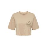 Only 15290663 Bej Kadın T-shirt