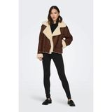 Only 15293012 Onlylva Faux Suede Bonded Jacket cc Otw Kadın Içi Kürklü Mont - XL - Taş