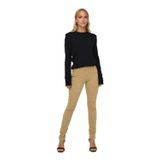 Only 15298649 Açık Sarı Slim Fit Dar Paça Kadife Kadın Pantolon