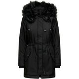 Only 15304625 Iris Fur Winter Siyah Kadın Parka Mont