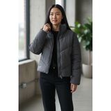 Only 15308639 Blackened Pearl Kadın Kıslık Mont Gri Renk Uzun Kollu Günlük Kullanım İçin - XS