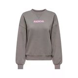 ONLY 15329876 Onlsofıa L/s Word O-neck Swt Kadın Sweatshirt