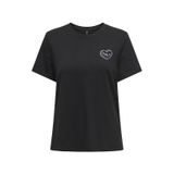 Only 15339251 Lotta Siyah Kadın T-shirt