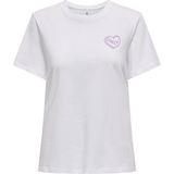 Only 15339251 Onllotta S/S TEE CS JRS Beyaz Kadın T-shirt