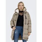 Only Açık Kahve Kadın Kaban ONLNEWNORA LONG PUFFER COAT LIFE CC
