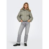 Only Açık Kahve Kadın Mont Onlhope Short Puffer Jacket cc Otw - XS