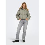 Only Açık Kahve Kadın Mont ONLHOPE SHORT PUFFER JACKET CC OTW