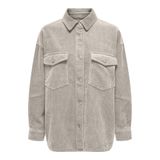 ONLY Bayan Cord Gömlek Ceket ONLTiggy Cordshirt Shacket rahat gömlek ceket, Pomza taşı, XS
