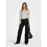 Only Bayan Geniş Paça Yüksek Bel Kot Pantolon 15299796 - Siyah - XL - 32