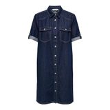 ONLY Bayan kot elbise ONLLISA kısa elbise, Koyu mavi denim, M