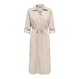 ONLY Bayan Onlaris Life Ls Belt Shirt Dress Cc WVN Elbise, Pomza taşı, S