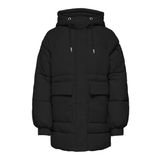 ONLY Bayan Onlfie Büyük Beden Puffer Coat Cc OTW Manto, Siyah, L