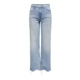 ONLY Bayan Onljuicy Hw Wide des ANK DNM Dot Jeans, mavi (Light Blue Denim), 28W / 32L