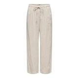 ONLY Bayan Onlsiesta Mw Pull-up Linen Bl Pant PNT Kumaş Pantolon, Gri, XL / 32L