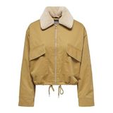 ONLY Bayan Onlvics Kanvas Parka Ceket OTW Ceket, Kahverengi, L