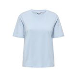 ONLY Bayan T-Shirt ONLONLY - Regular Fit XS S M L XL Siyah Beyaz Bej, Kaşmir Mavisi, M