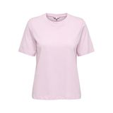 ONLY Bayan T-Shirt ONLONLY - Regular Fit XS S M L XL Siyah Beyaz Bej, Roseate Spoonbill, S