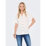 Only Bayan Viskon Kumaş Kısa Kollu Gömlek 15348758 - XS - Beyaz