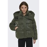 Only Bergen Life Oversize Kadın Puffer Mont Şişme Kışlık Ceket - XS - Yeşil