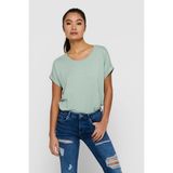 Only Bisiklet Yaka Onlmoster T Shirt Kadın T Shirt 15106662 - Mint