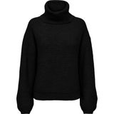 Only Boğazlı Oversize Kazak - Minimalist & Rahat - Siyah