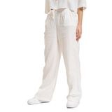 ONLY Bol Paça Keten Pantolon, L/32, 15296375, Beyaz, Kadın