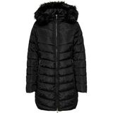Only Ellan Kadın Parka 15300255 Siyah Uzun Kol Düz Desen ile Şık ve Konforlu Kullanım - XS