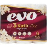 Only Evo Rulo Havlu Step Trıo 6lı 3 Katlı - Beyaz
