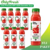 Only Fresh %100 Cold-Pressed Domates Suyu 250ML x 8 Adet - 2 lt