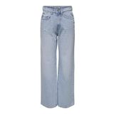 ONLY Geniş kesim kadın kot pantolon, Açık Mavi Ağartılmış Denim, 28W / 30L