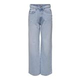 ONLY Geniş kesim kadın kot pantolon, Açık Mavi Ağartılmış Denim, 28W / 32L