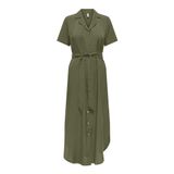 Only Günlük Standart Elbise Onlnova Life Elite Izi Shirt Dress Solid Kadın Yeşil Elbise - 15331928 Yeşil