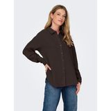 Only Jdy Bayan Pamuklu Uzun Kollu Gömlek 15271018 - 2XL - Kahve