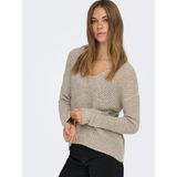 Only Jdy Bayan V Yaka Örme Kazak 15208245 - Bej - XL