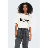 Only Kadın Beyaz Kısa Kollu Tişört S Beden ONLSANNI S/S STONES TOP B Modeli