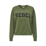 Only Kadın Bisiklet Yaka Taşlı Sweatshirt - 15310260
