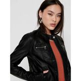 Only Kadın Ceket Onlbandit Faux Leather Biker Otw Noos - 38 - Siyah