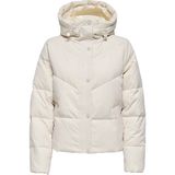 Only Kadın Clara Down Mont Ekru Renk Uzun Kol Regular Fit Orta Kalınlık Günlük Stil
