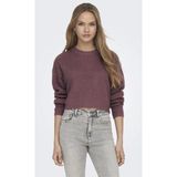 Only Kadın Düşük Omuzlu Crop Kazak - 15284453 - Gül Kurusu