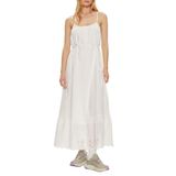 ONLY Kadın Elbise ONLLOU LIFE EMB STRAP ANKEL DRESS PTM Parlak Beyaz S