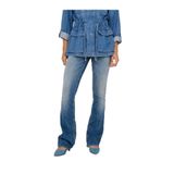 ONLY Kadın Flare Jean Pantolon, Normal Bel, Medium Blue Denim, M-30