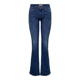 ONLY Kadın geniş kesim kot pantolon, Koyu mavi denim, M / 32L