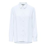 ONLY Kadın Gömlek ONLSIESTA L/S LINEN BL OVS SHIRT PNT Parlak Beyaz XS