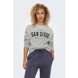 Only Kadın Gri Sweatshirt M Beden ONLSWEAT L/S CREW OVERSIZ Modeli