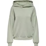 Only Kadın Kapüşonlu Basic Yeşil Sweatshirt - 15355809