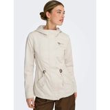 Only Kadın Kapüşonlu Canvas Parka Bej Ceket - 15319876 - XS