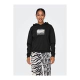 ONLY Kadın Kapüşonlu Sweatshirt, Siyah, XL Beden