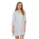 ONLY Kadın Kısa Elbise ONLKAYA 3/4 PUFF SHORT DRESS WVN NOOS Kirli Beyaz L